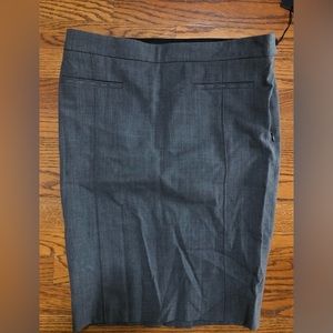 NWT PATRIZIA PEPE Gray Wool & Nylon Skirt  Size 8  $129  Made in Italy